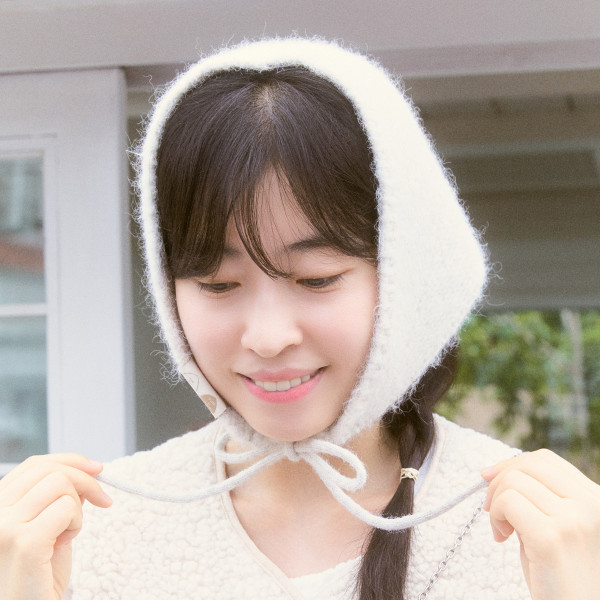 오찌x우무 윈터 헤어 스카프 아이보리 / FLOTFF4H12