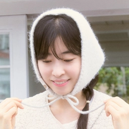 오찌x우무 윈터 헤어 스카프 아이보리 / FLOTFF4H12