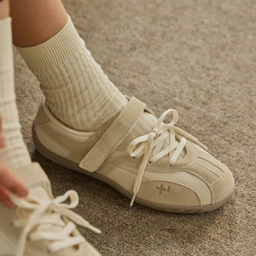 로마리 스웨이드 레이스업 스니커즈 아이보리 / FLOTGA1W42