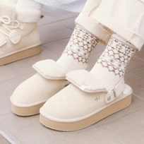 오찌x우무 벌루니 플랫폼 밴딩 슬라이드 아이보리 / FLOTFF4W21