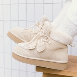 오찌x우무 벌루니 부츠 아이보리 / FLOTGA4W34