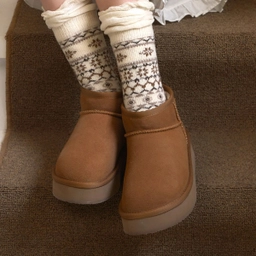 벌루니 플랫폼 미니 부츠 카멜 여성 / FLOTGA4W13