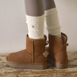 벌루니 플랫폼 숏 부츠 카멜 / FLOTGA4W11