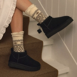 벌루니 플랫폼 미니 부츠 블랙 / FLOTGA4W14