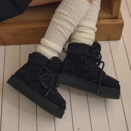 3300 벌루니 레이스업 부츠 블랙 / FLOTGA4W33