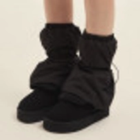 패딩 레그 워머 블랙 / FLOTFF4L01