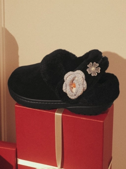 클래식 언퍼게터블 스웨이드 클로그 블랙 여성 / 212106-001