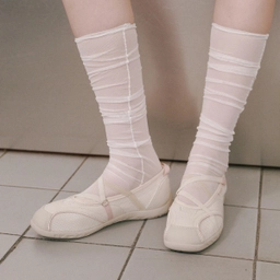 로마리 밴딩 플랫 스니커즈 라이트 베이지 / FLOTGA1W14