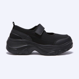 로미타 플랫폼 벨크로 메리제인슈즈 블랙 / FLOTGA1W05