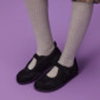 툴레아 밴딩 플랫 스웨이드 블랙 / FLOTGA1W20