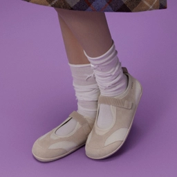 툴레아 밴딩 플랫 스웨이드 아이보리 / FLOTGA1W21