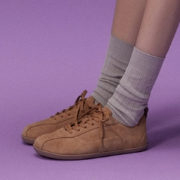 툴레아 플랫 스니커즈 스웨이드 카멜 / FLOTGA1W23