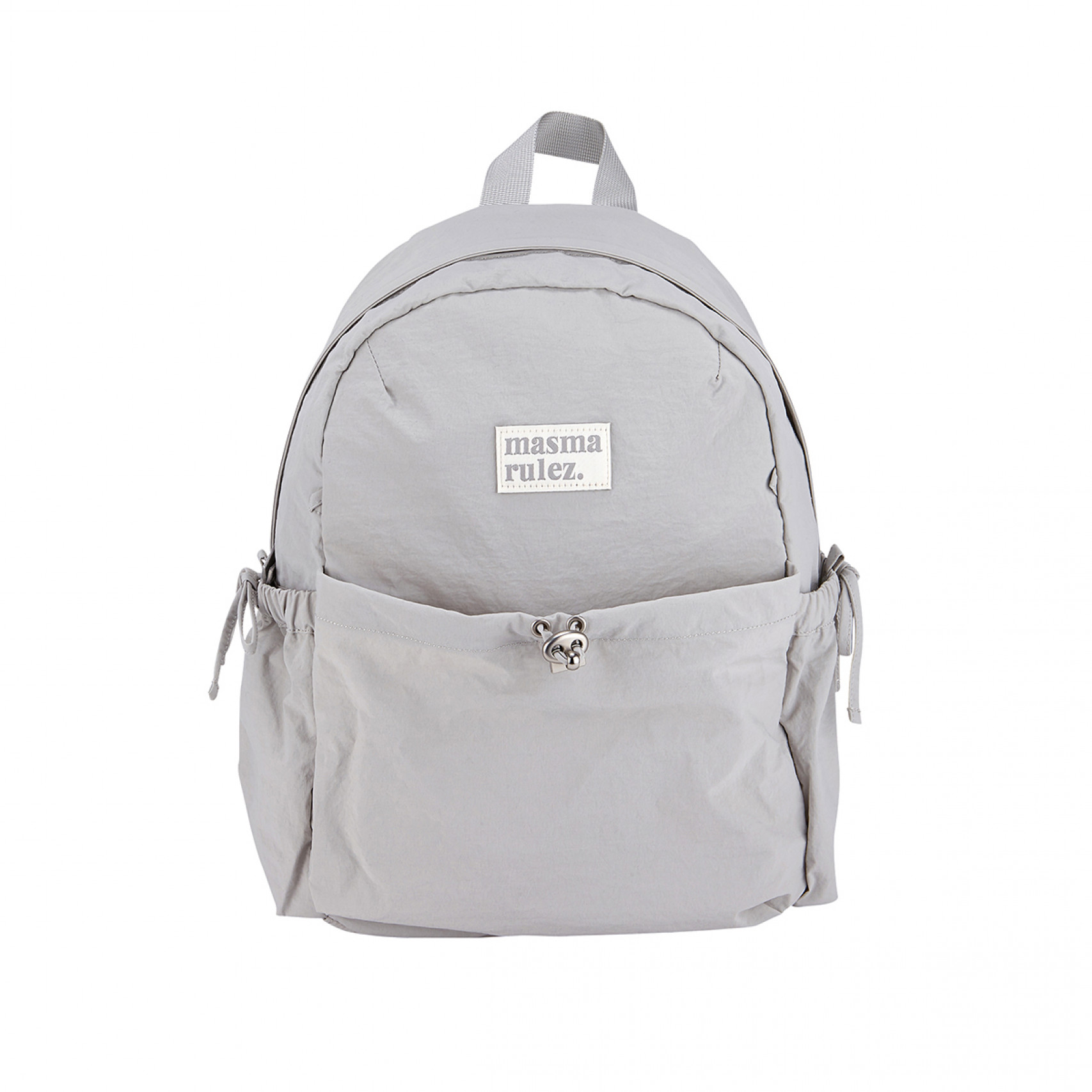 미니 리본 포켓 백팩 라이트 그레이