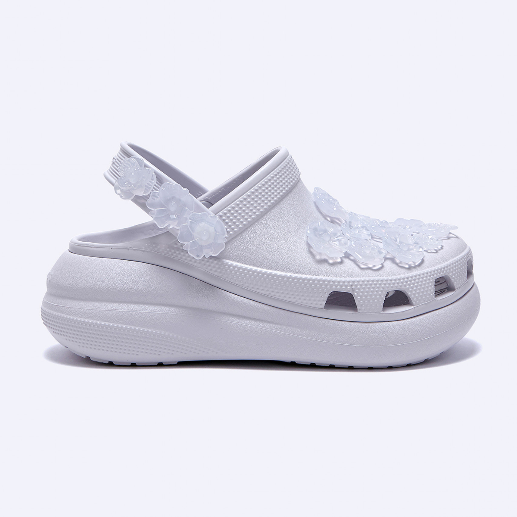 크러쉬 트랜스루센트 플로럴 클로그 / 213121-5BO